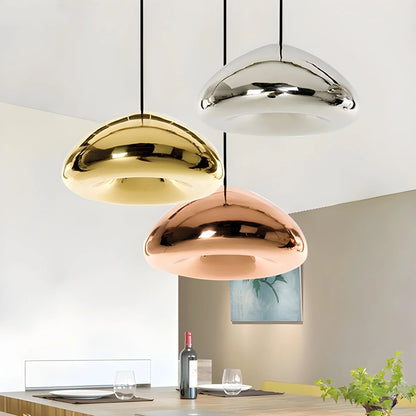 Antizer Modern Bread Shape Glass Pendant Light for Kitchen