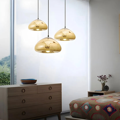 Antizer Modern Bread Shape Glass Pendant Light for Kitchen