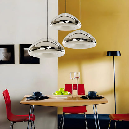 Antizer Modern Bread Shape Glass Pendant Light for Kitchen