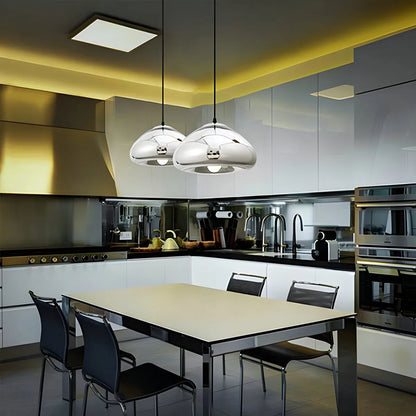 Antizer Modern Bread Shape Glass Pendant Light for Kitchen