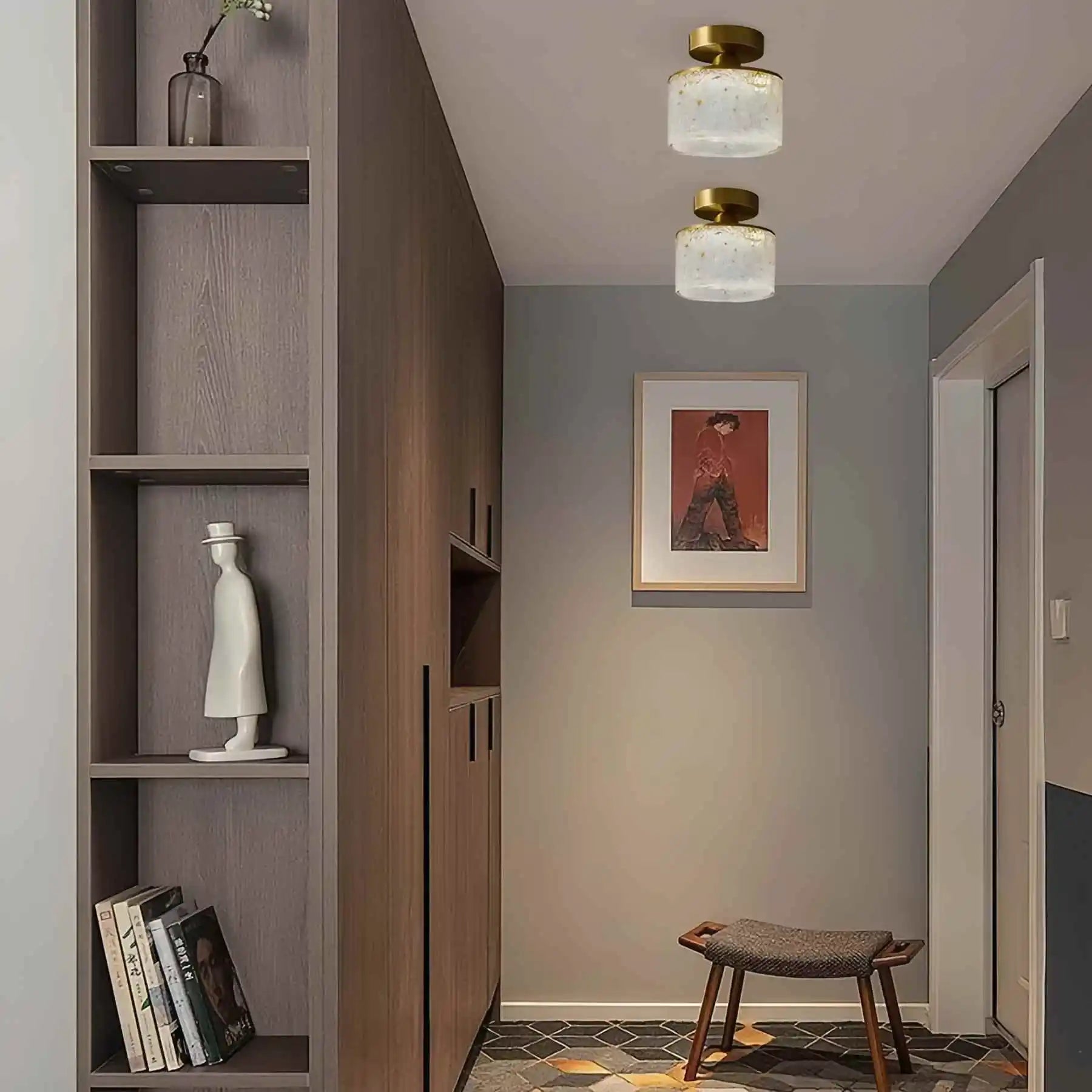 Antizer Modern Cup Crystal Ceiling Lamp