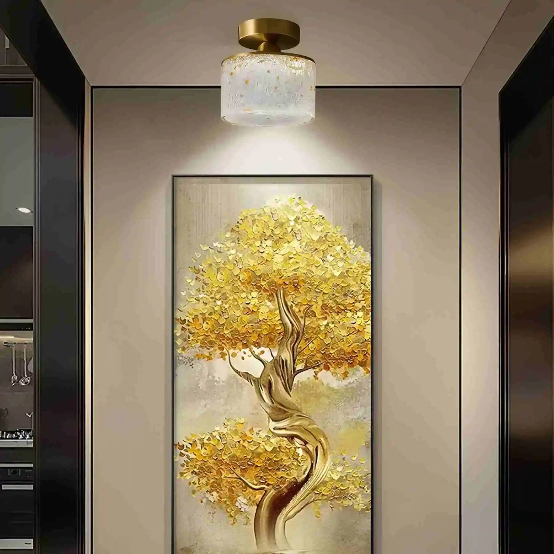Antizer Modern Cup Crystal Ceiling Lamp