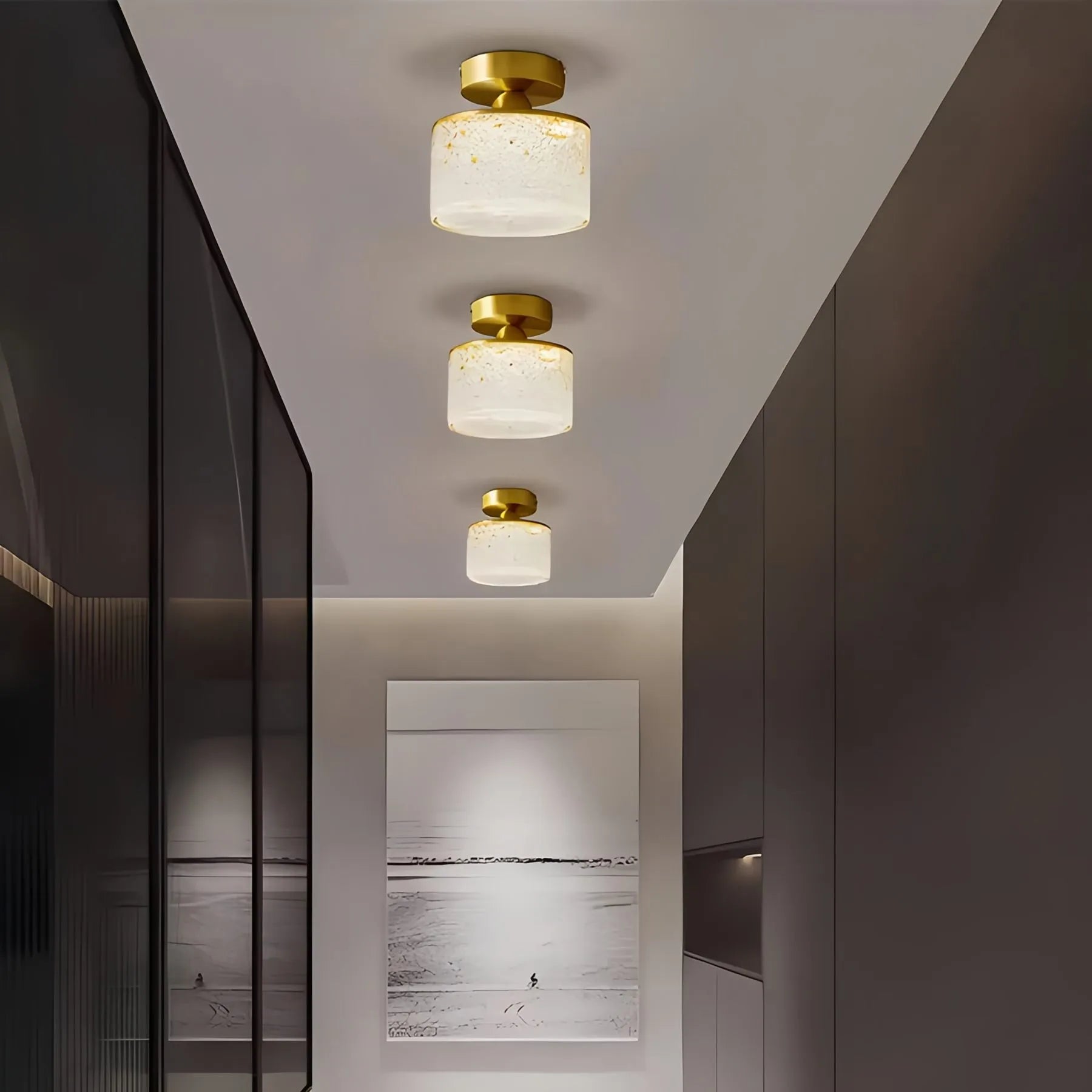 Antizer Modern Cup Crystal Ceiling Lamp