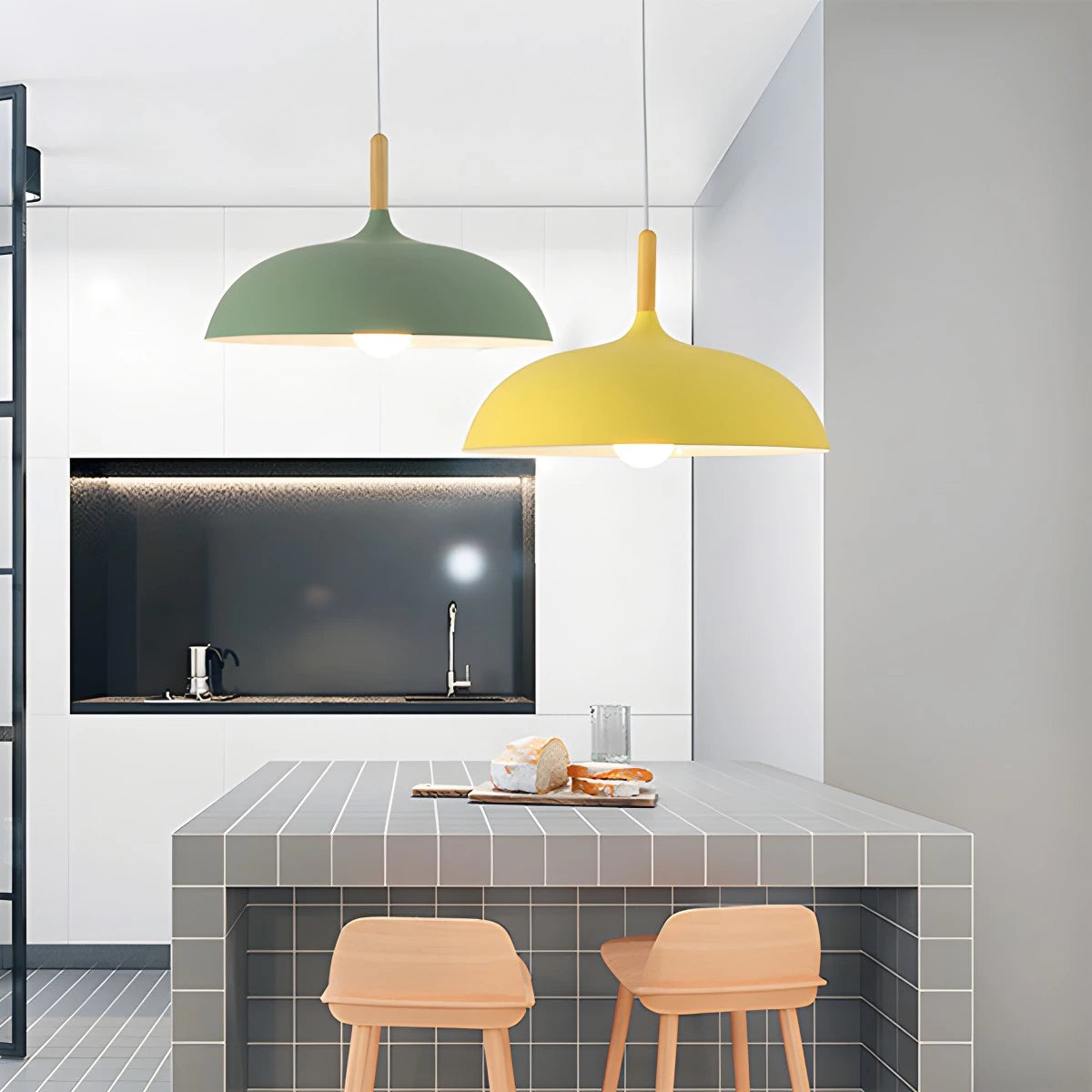Antizer Modern Dome Macaron Pendant Light for Kitchen Island