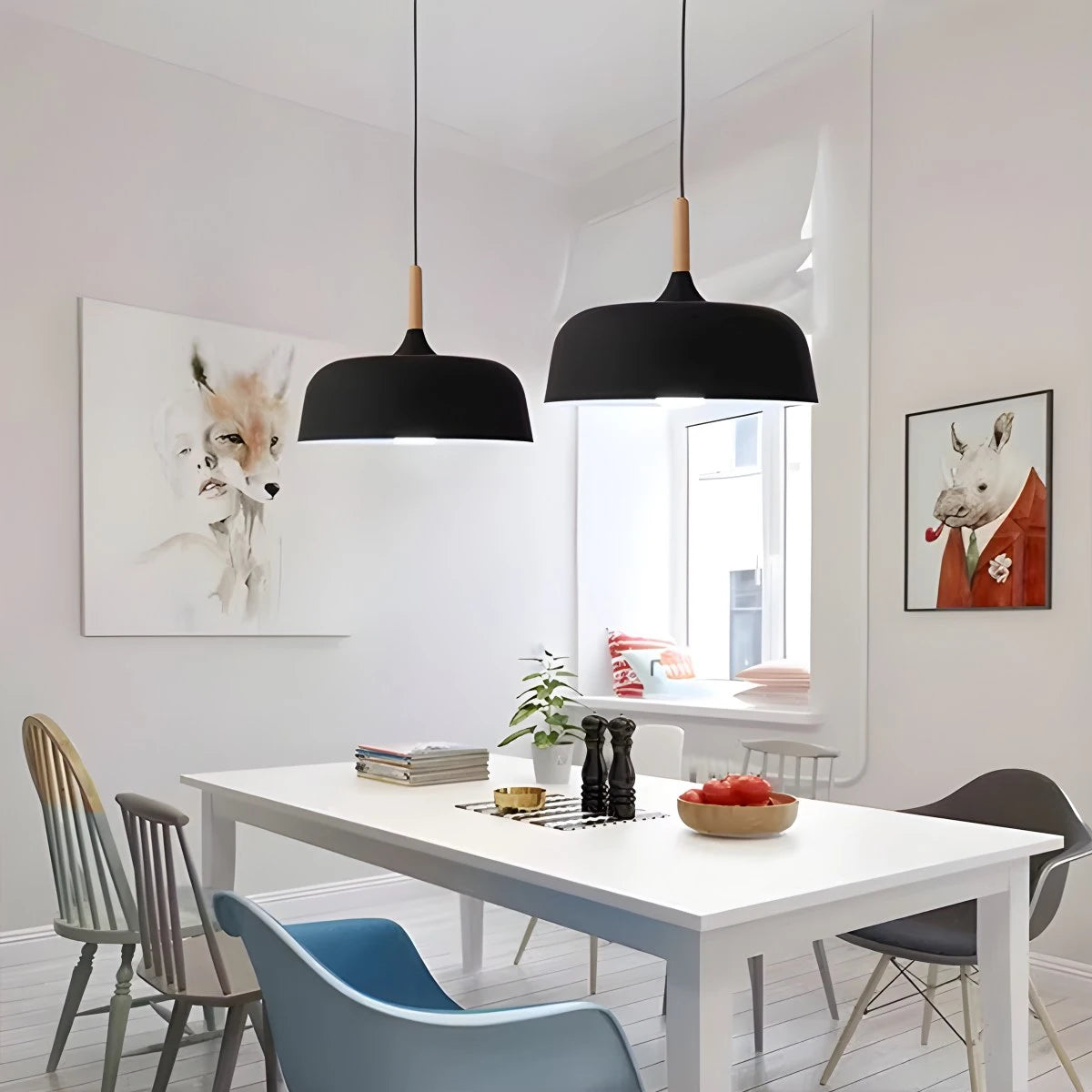 Antizer Modern Dome Macaron Pendant Light for Kitchen Island