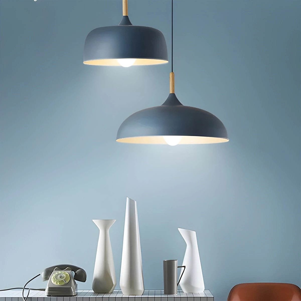 Antizer Modern Dome Macaron Pendant Light for Kitchen Island