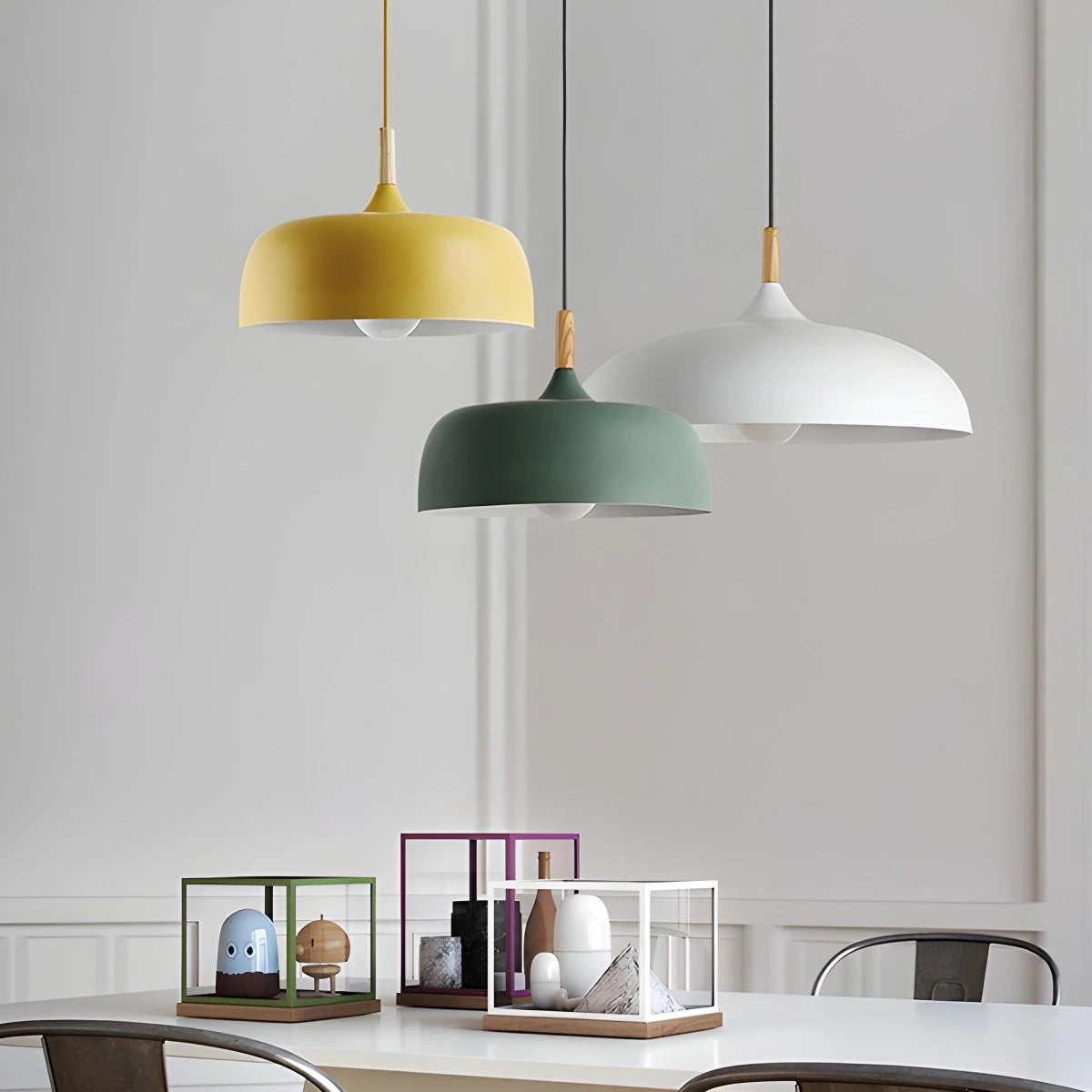 Antizer Modern Dome Macaron Pendant Light for Kitchen Island