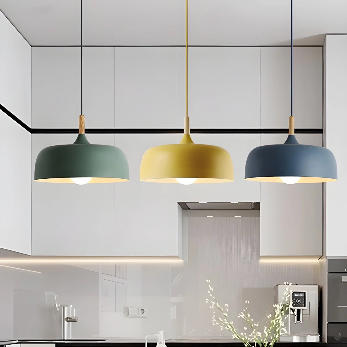 Antizer Modern Dome Macaron Pendant Light for Kitchen Island