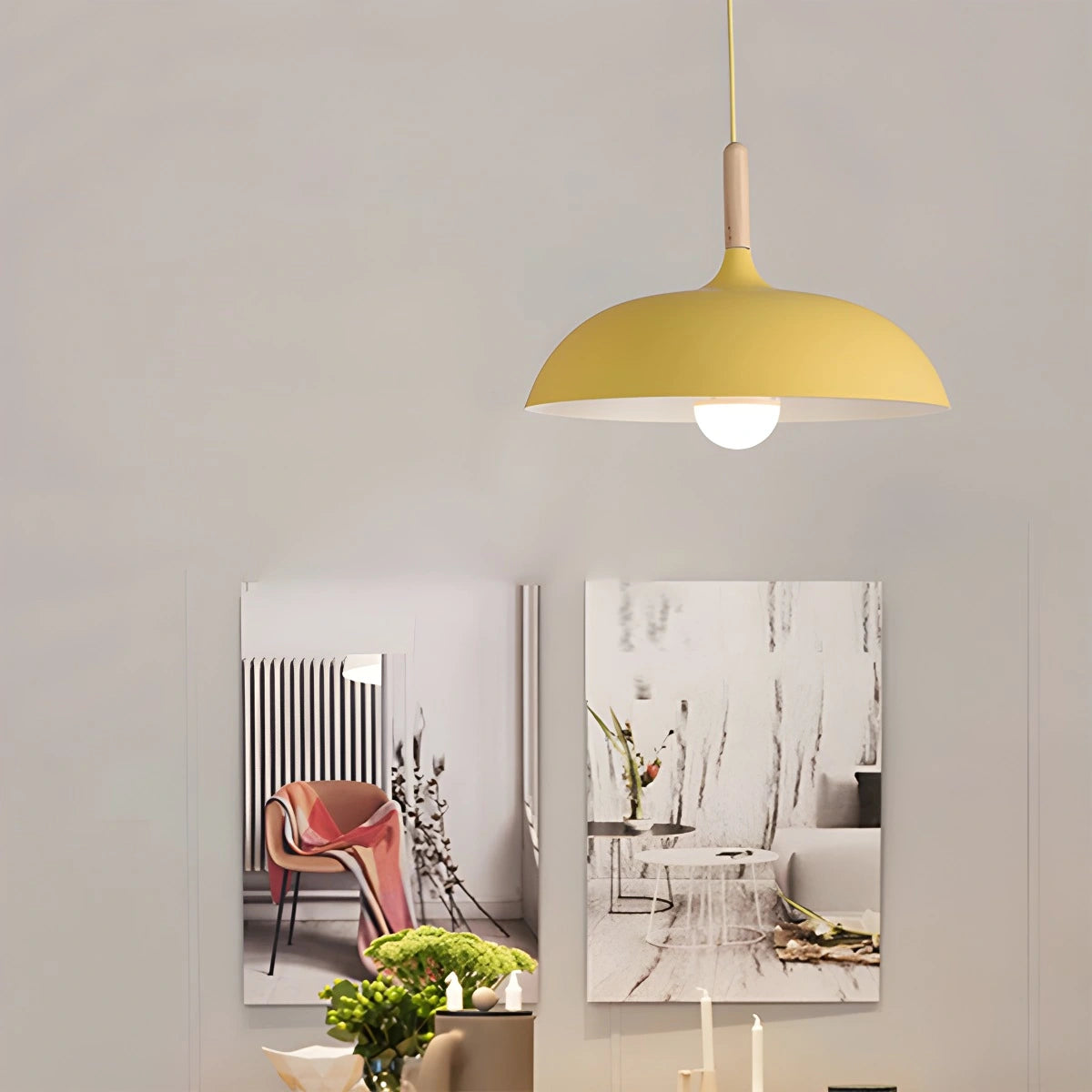 Antizer Modern Dome Macaron Pendant Light for Kitchen Island