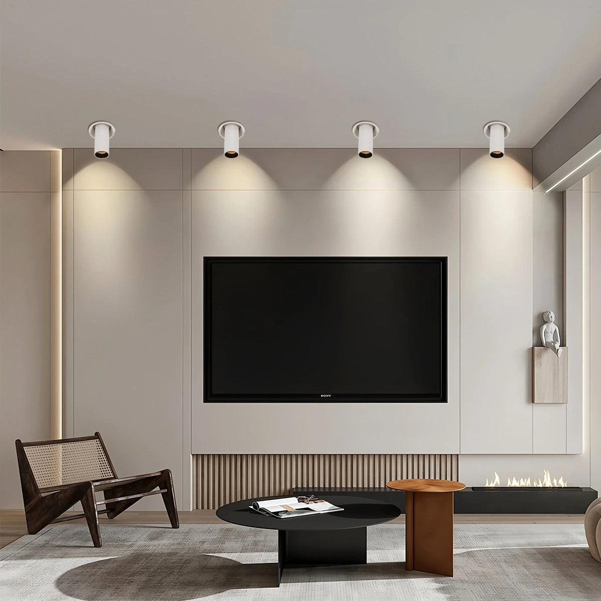 Antizer Modern Embedded Long Tube Ceiling Spotlight