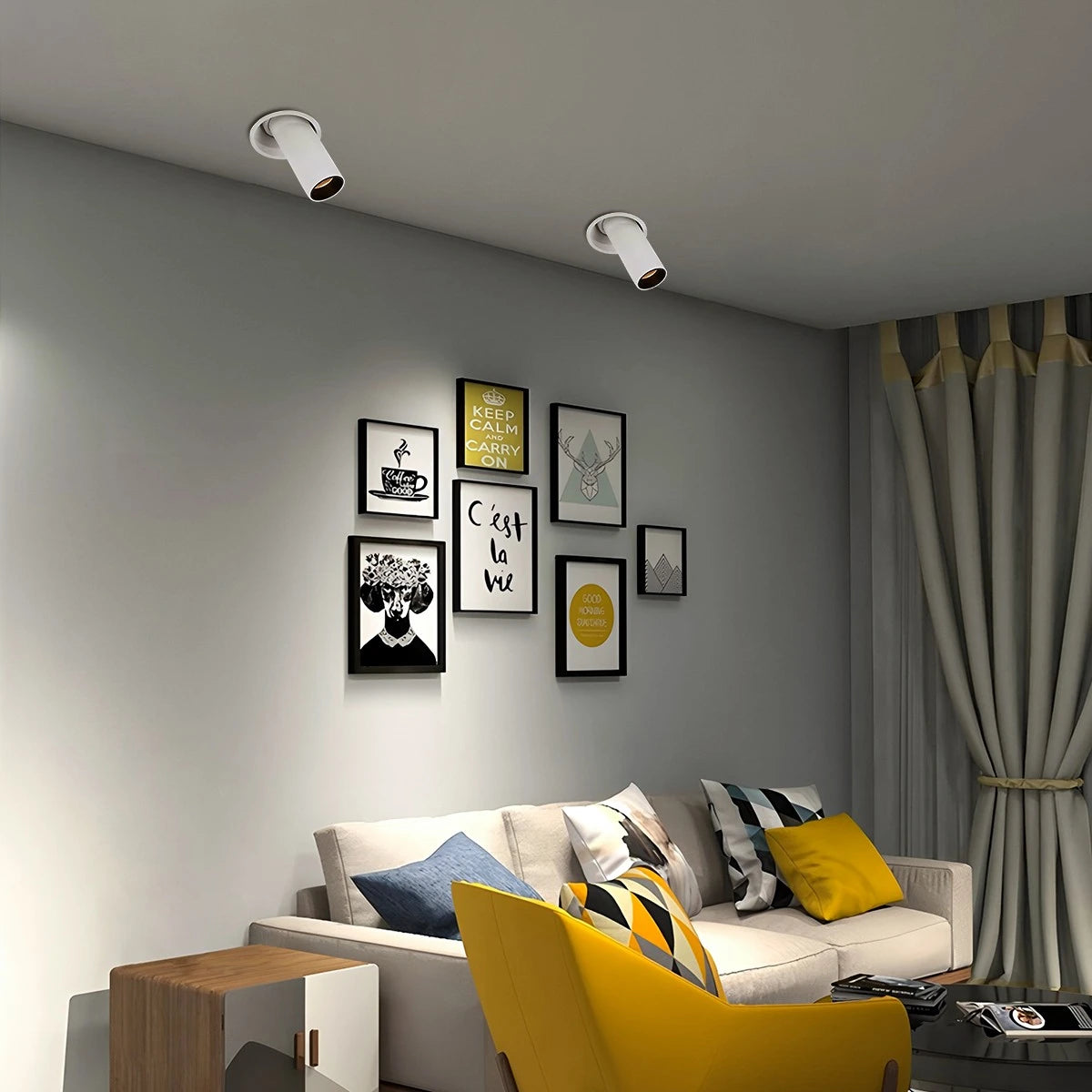 Antizer Modern Embedded Long Tube Ceiling Spotlight