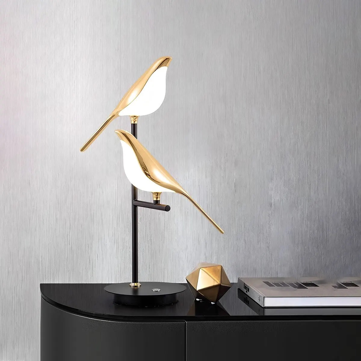 Antizer Modern Gold Birds LED Chandelier