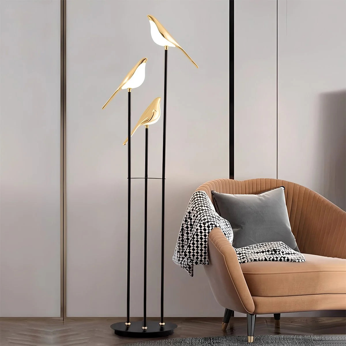 Antizer Modern Gold Birds LED Chandelier