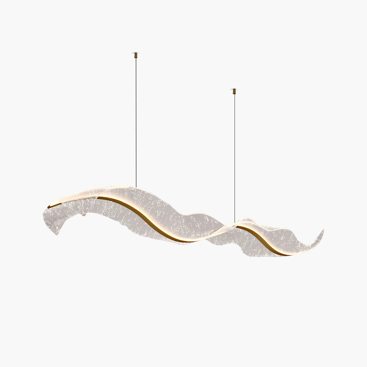 Antizer Modern LED Wave Acrylic Chandelier