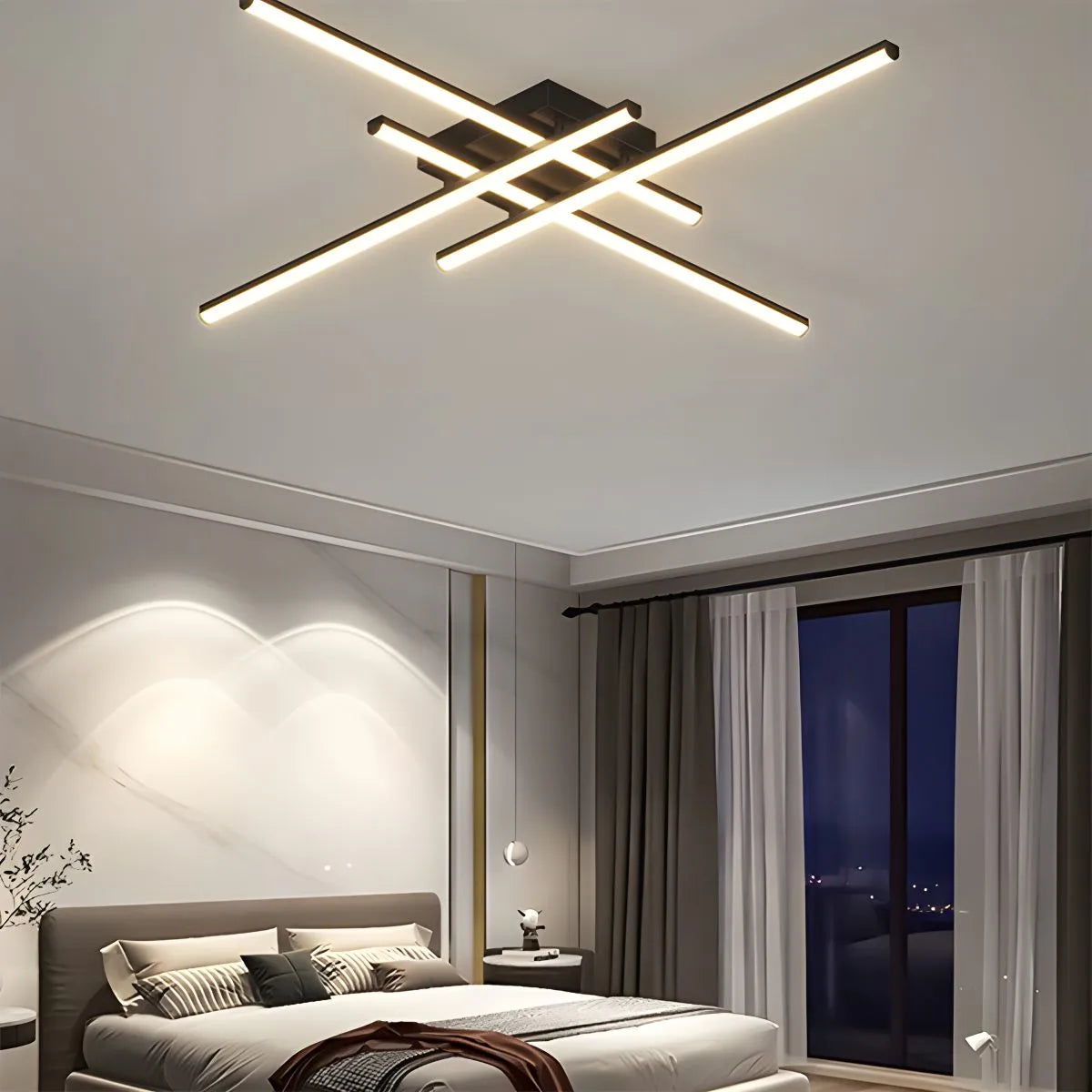 Antizer Modern LED Minimalist Line Ceiling Light