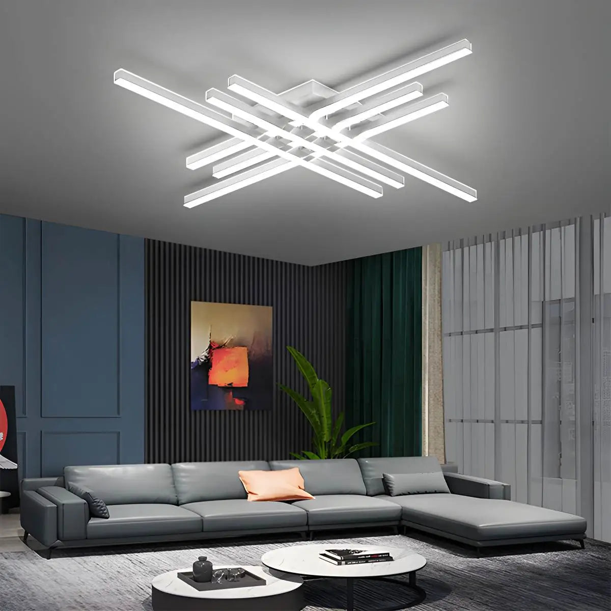 Antizer Modern LED Minimalist Line Ceiling Light