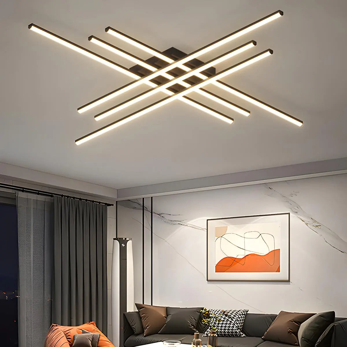 Antizer Modern LED Minimalist Line Ceiling Light