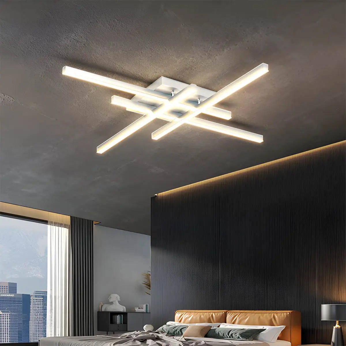 Antizer Modern LED Minimalist Line Ceiling Light
