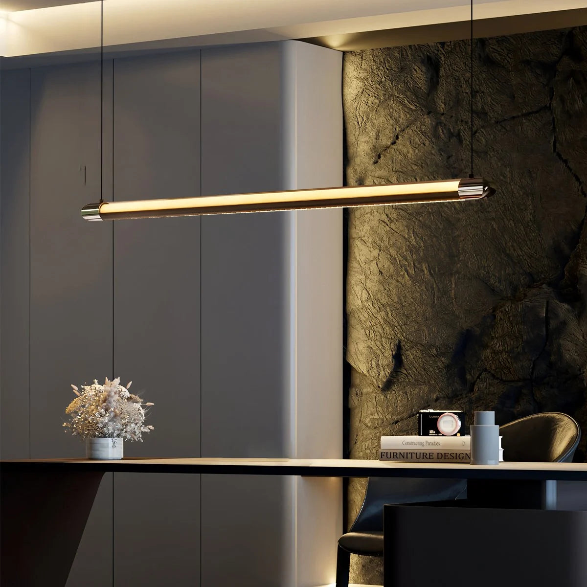 Antizer Modern Light Luxury Linear Pendant Light