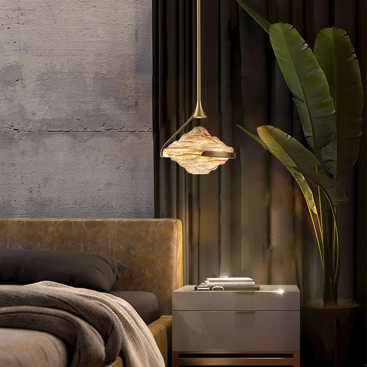 Antizer Modern Luxury Hill Glass Pendant Light