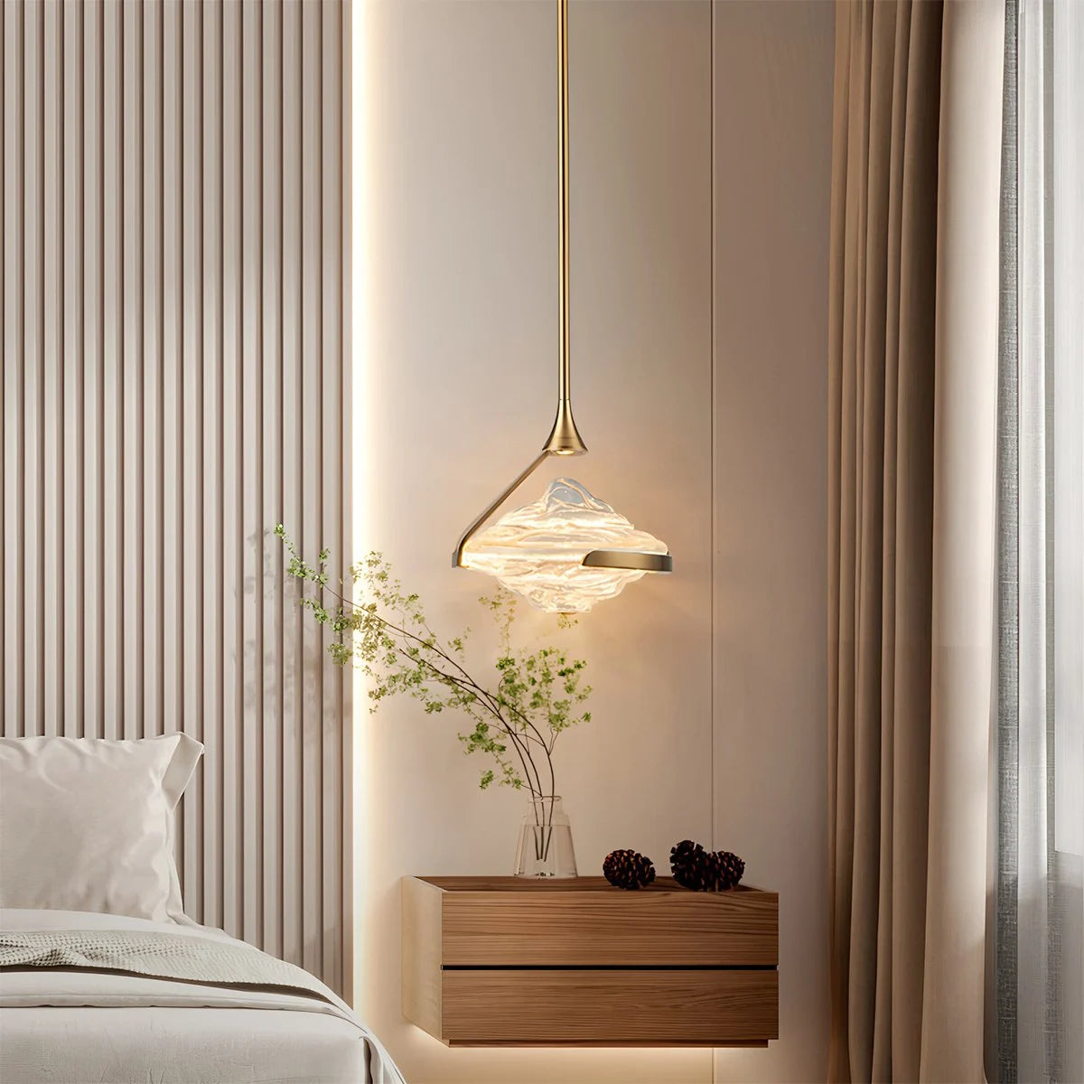 Antizer Modern Luxury Hill Glass Pendant Light