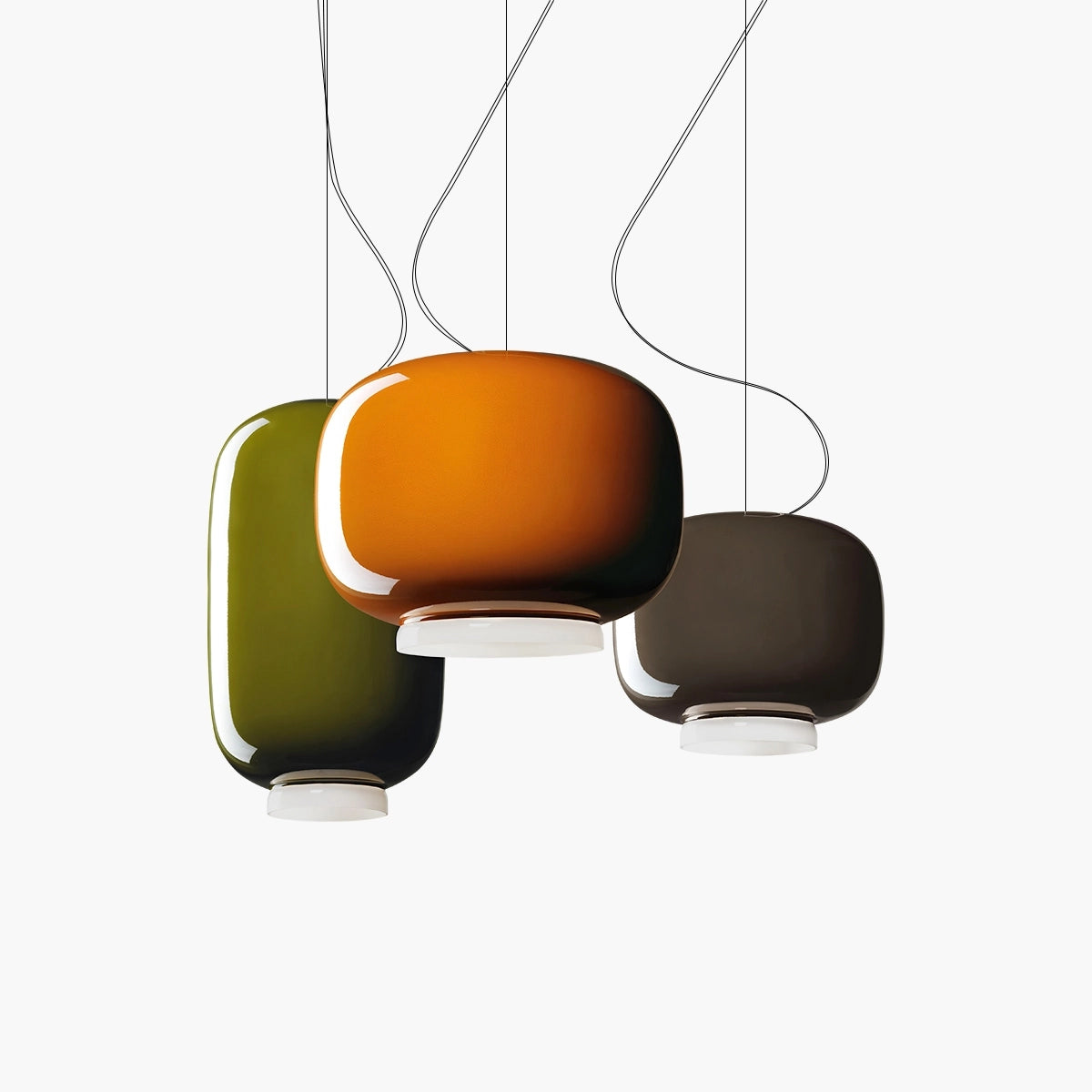 Antizer Modern Colored Glass Lantern Pendant Light
