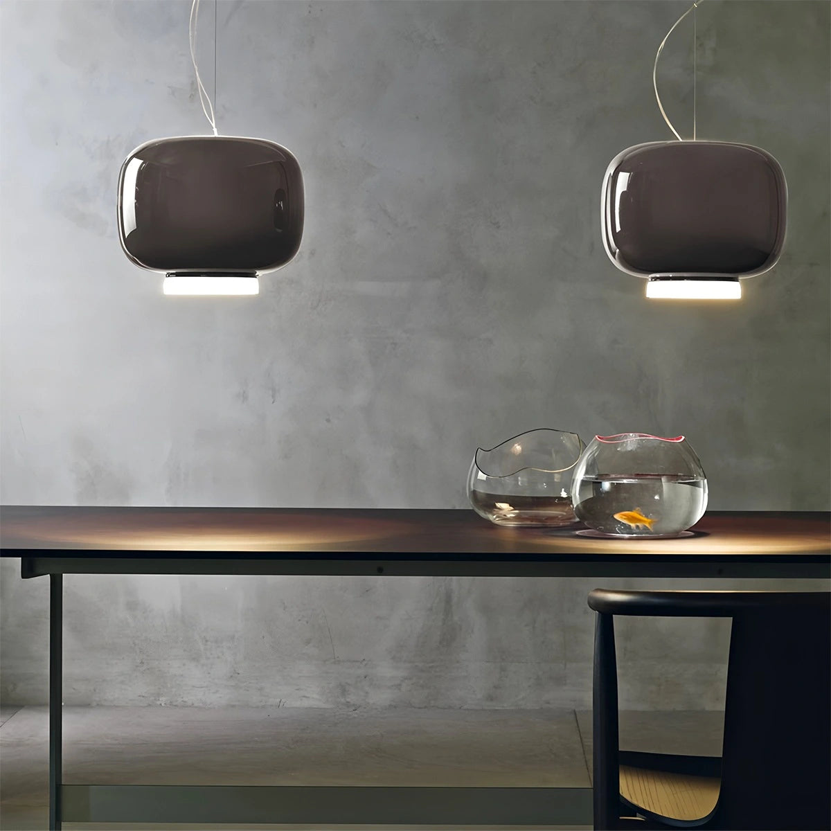 Antizer Modern Colored Glass Lantern Pendant Light