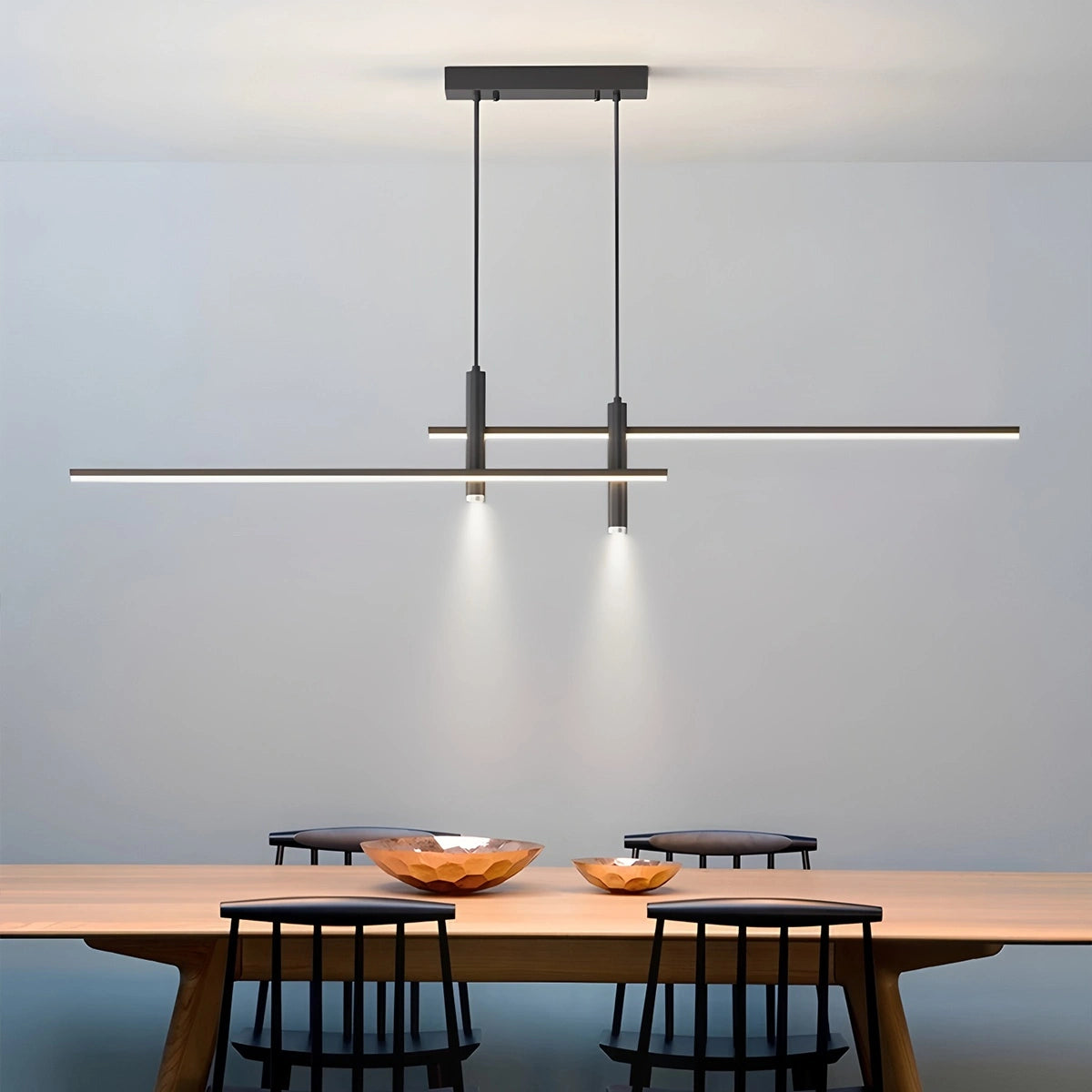 Antizer Modern Minimalist Linear LED Pendant Light