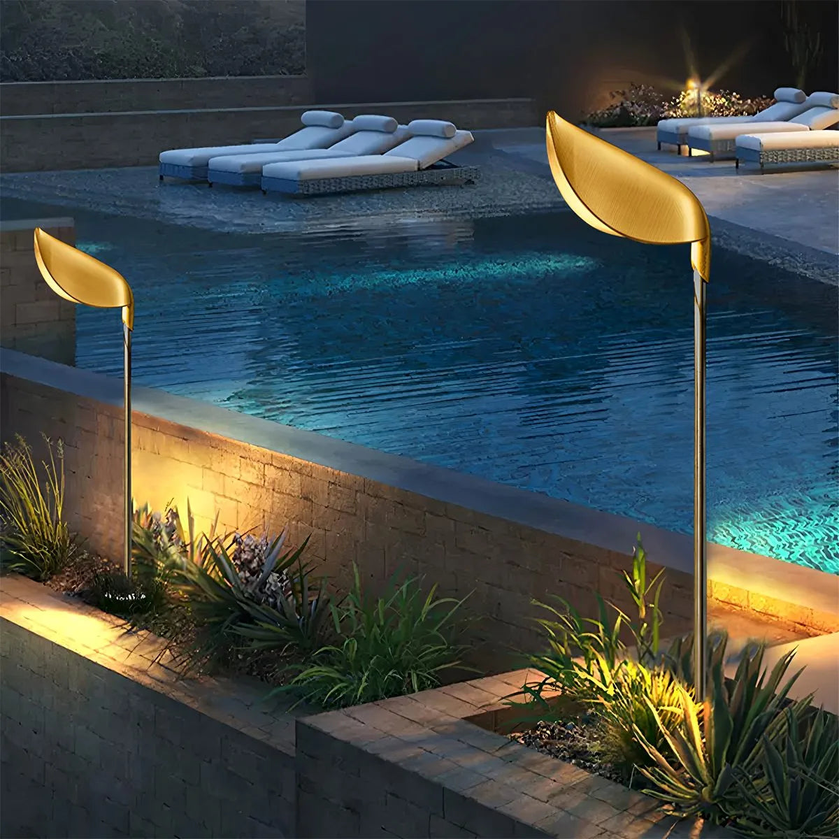 Antizer Modern Outdoor Waterproof Lawn Floor Lamp