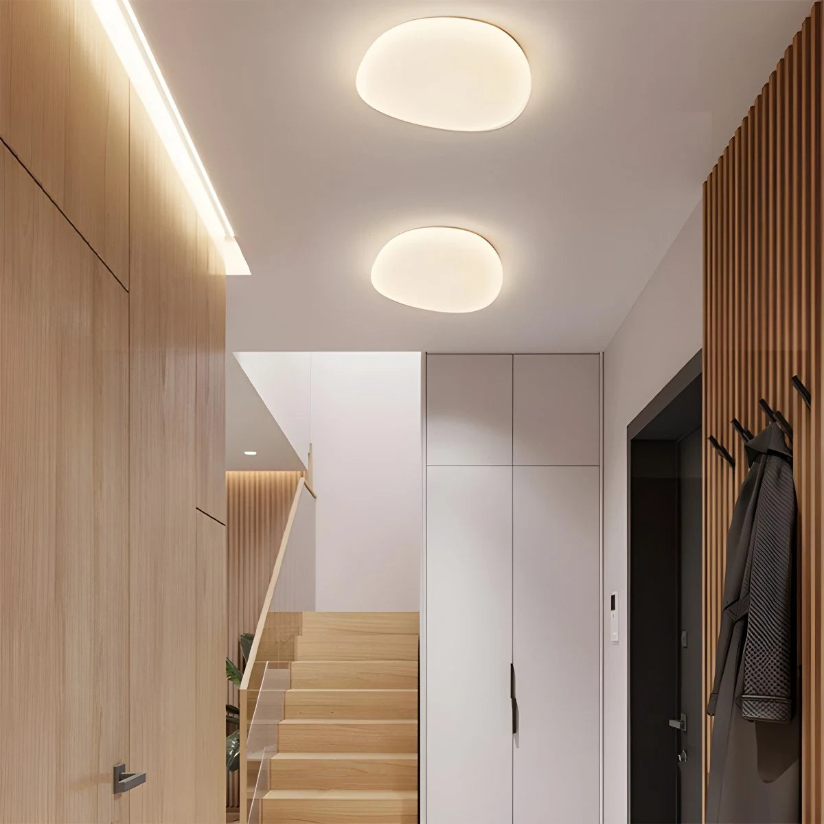 Antizer Modern Pebbles Shape Ceiling Light