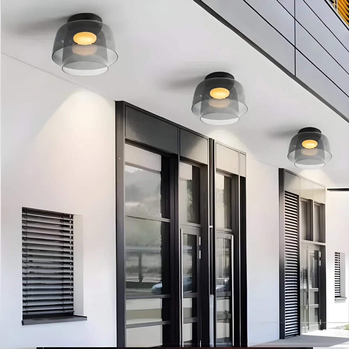 Antizer Colored Glass Ceiling Light for Bedroom