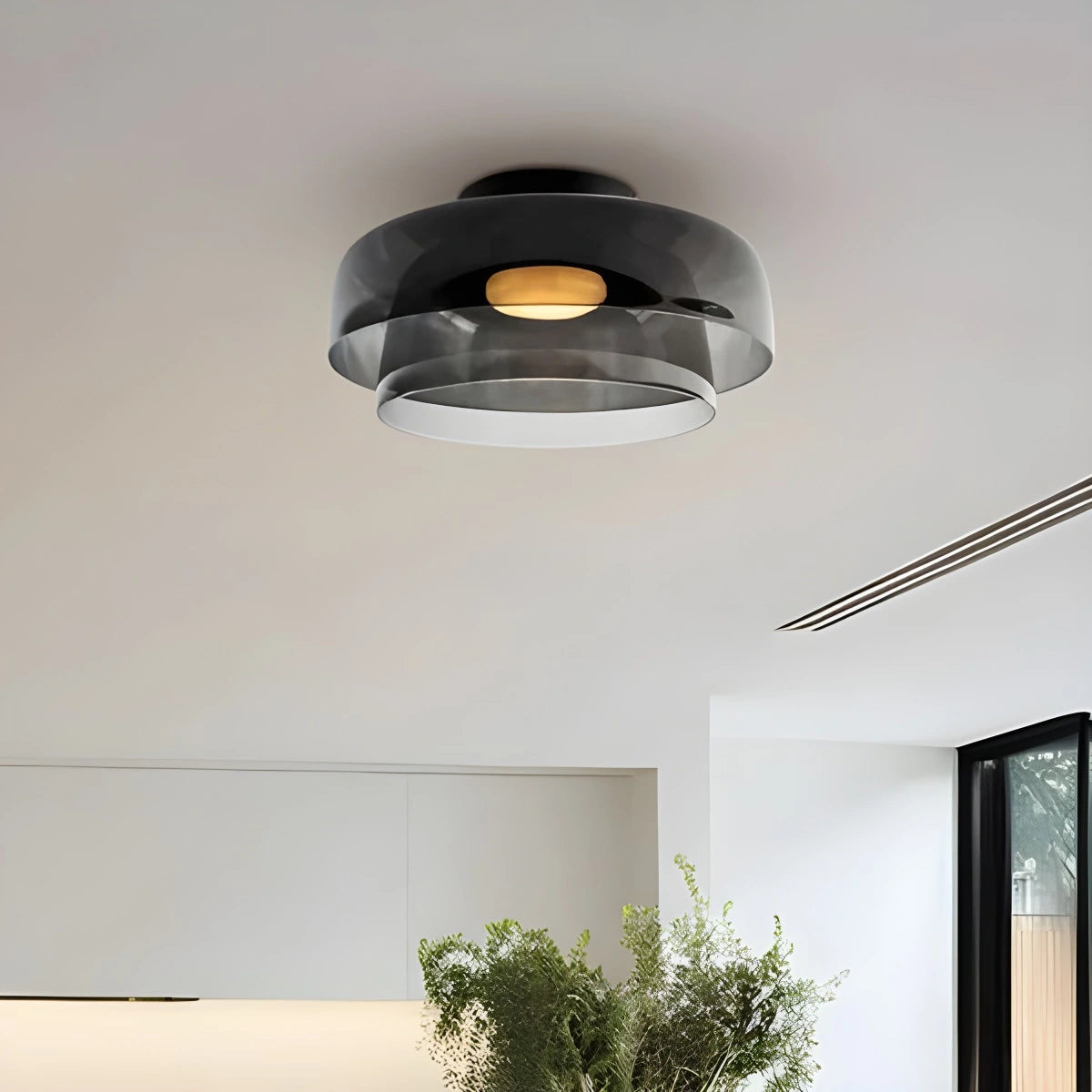 Antizer Colored Glass Ceiling Light for Bedroom