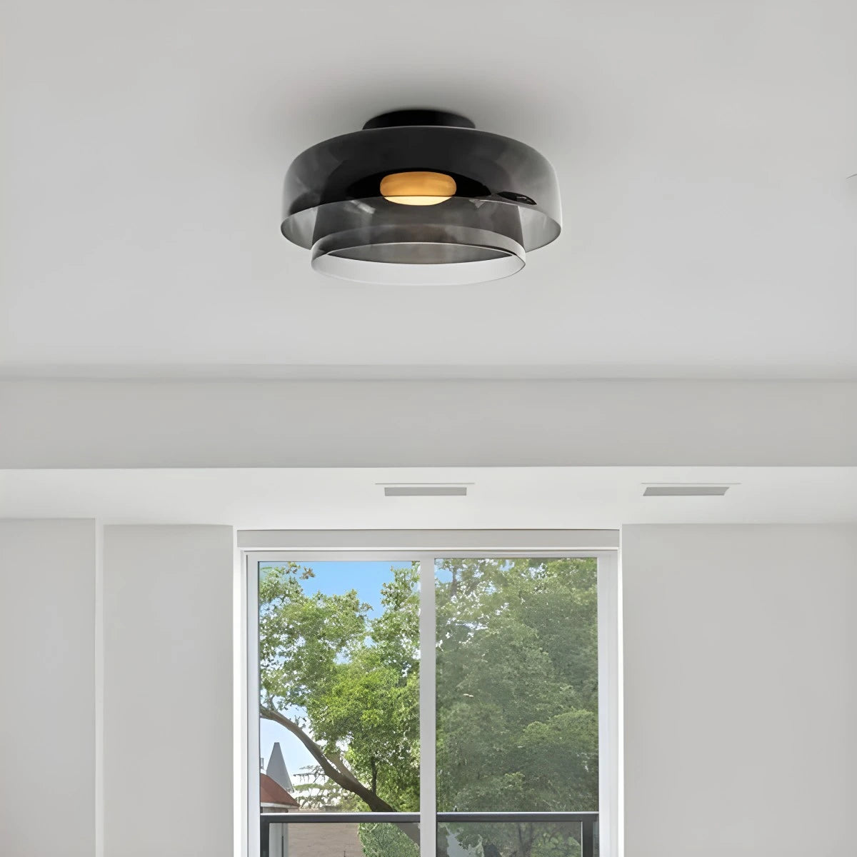 Antizer Colored Glass Ceiling Light for Bedroom