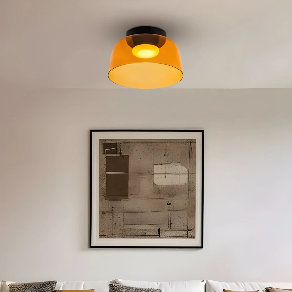Antizer Colored Glass Ceiling Light for Bedroom