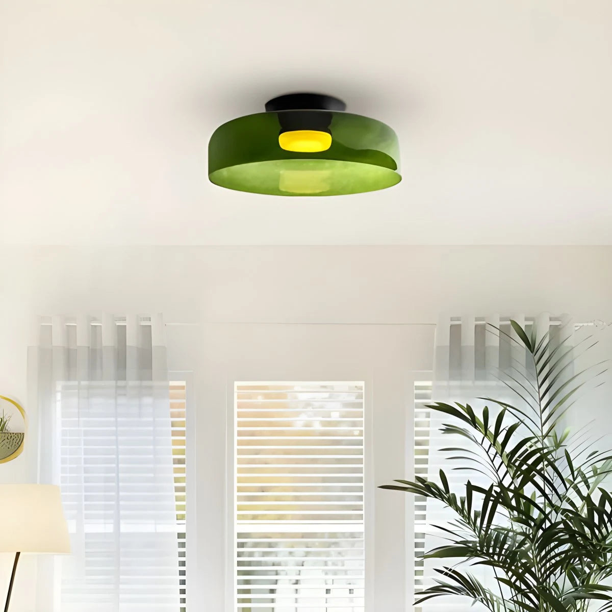 Antizer Colored Glass Ceiling Light for Bedroom