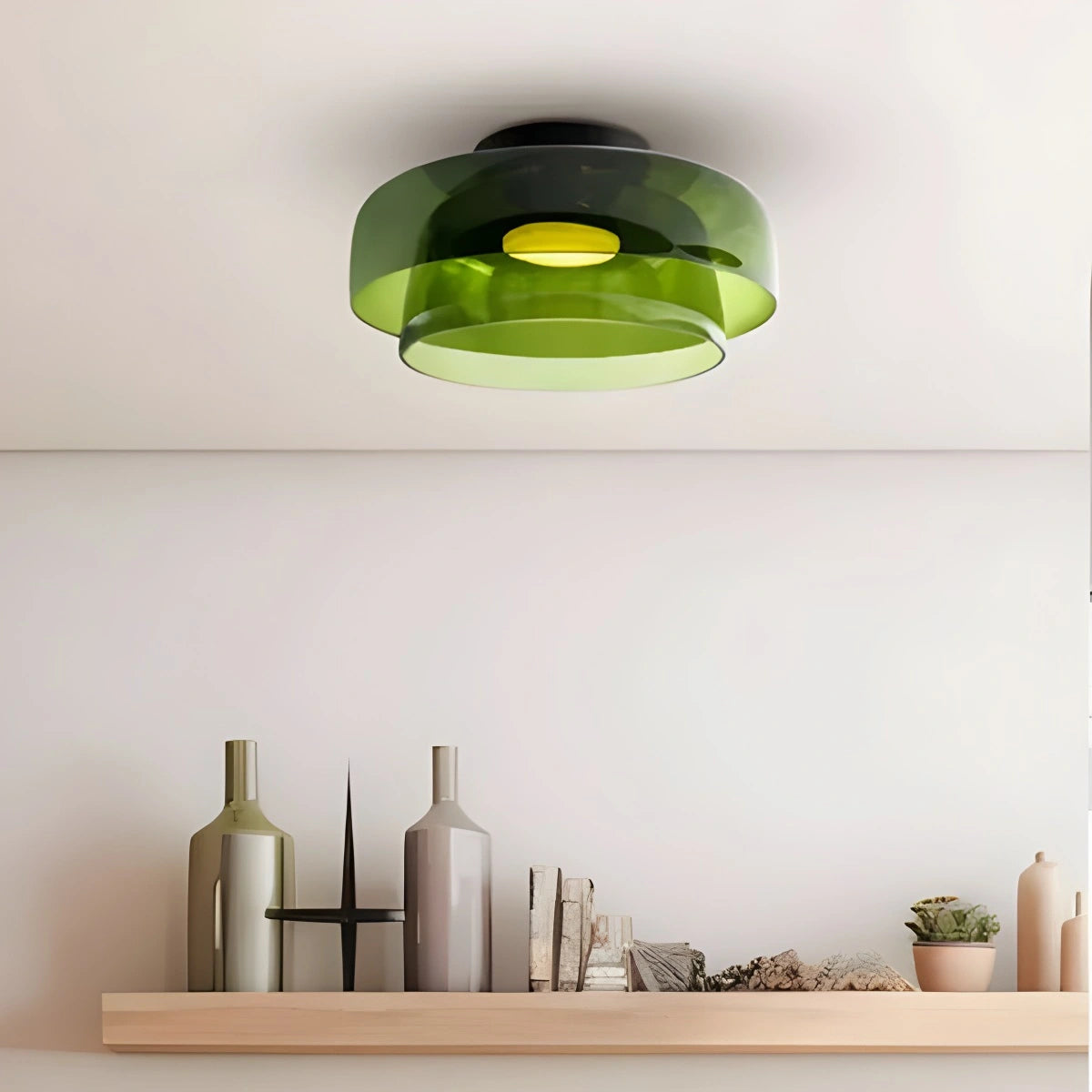 Antizer Colored Glass Ceiling Light for Bedroom