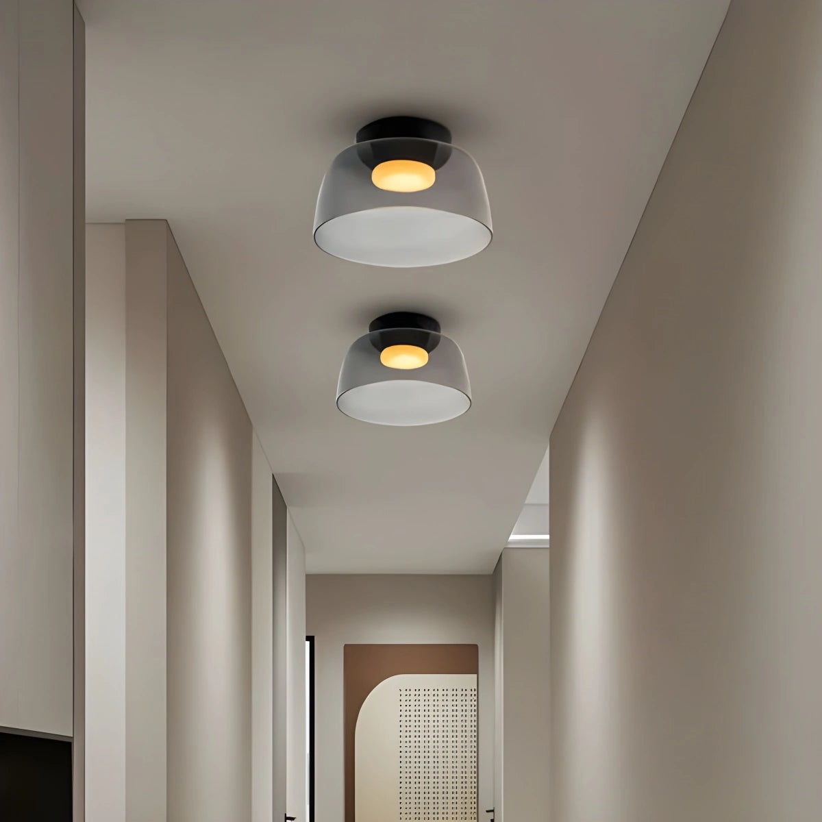 Antizer Colored Glass Ceiling Light for Bedroom