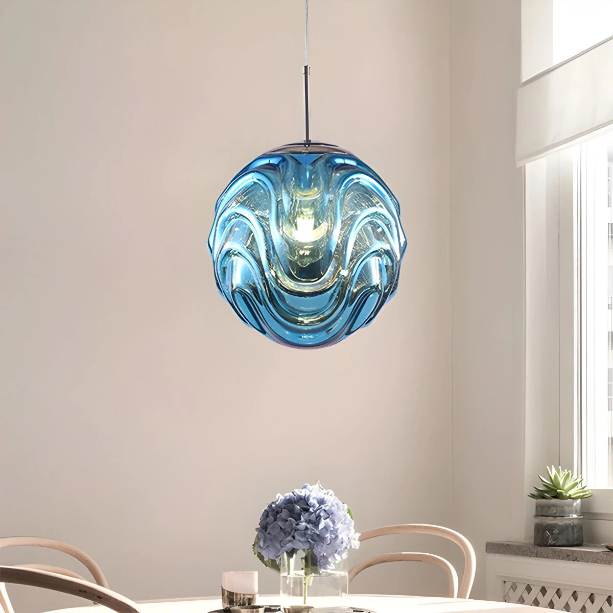 Antizer Modern Sphere Pendant Light for Kitchen Dining Room