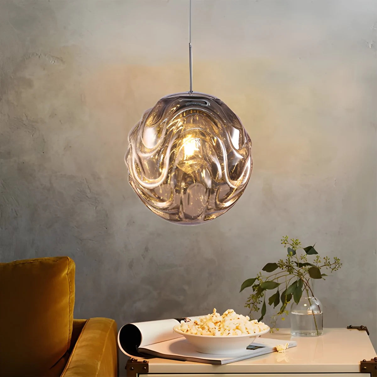 Antizer Modern Sphere Pendant Light for Kitchen Dining Room