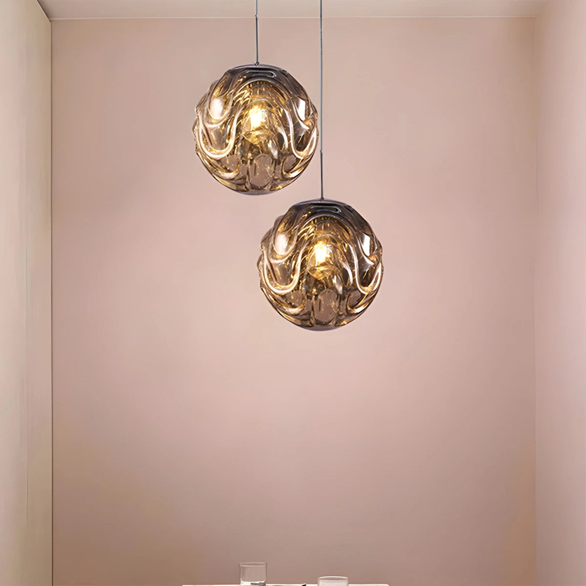 Antizer Modern Sphere Pendant Light for Kitchen Dining Room