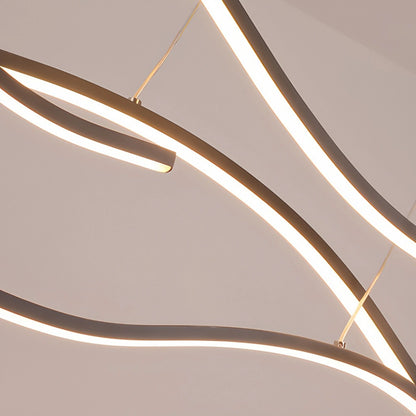 Antizer Modern Waves Hanging Pendant Light