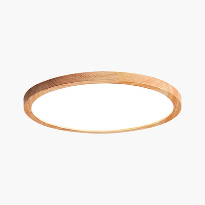 Antizer Modern Wood Round Ceiling Light