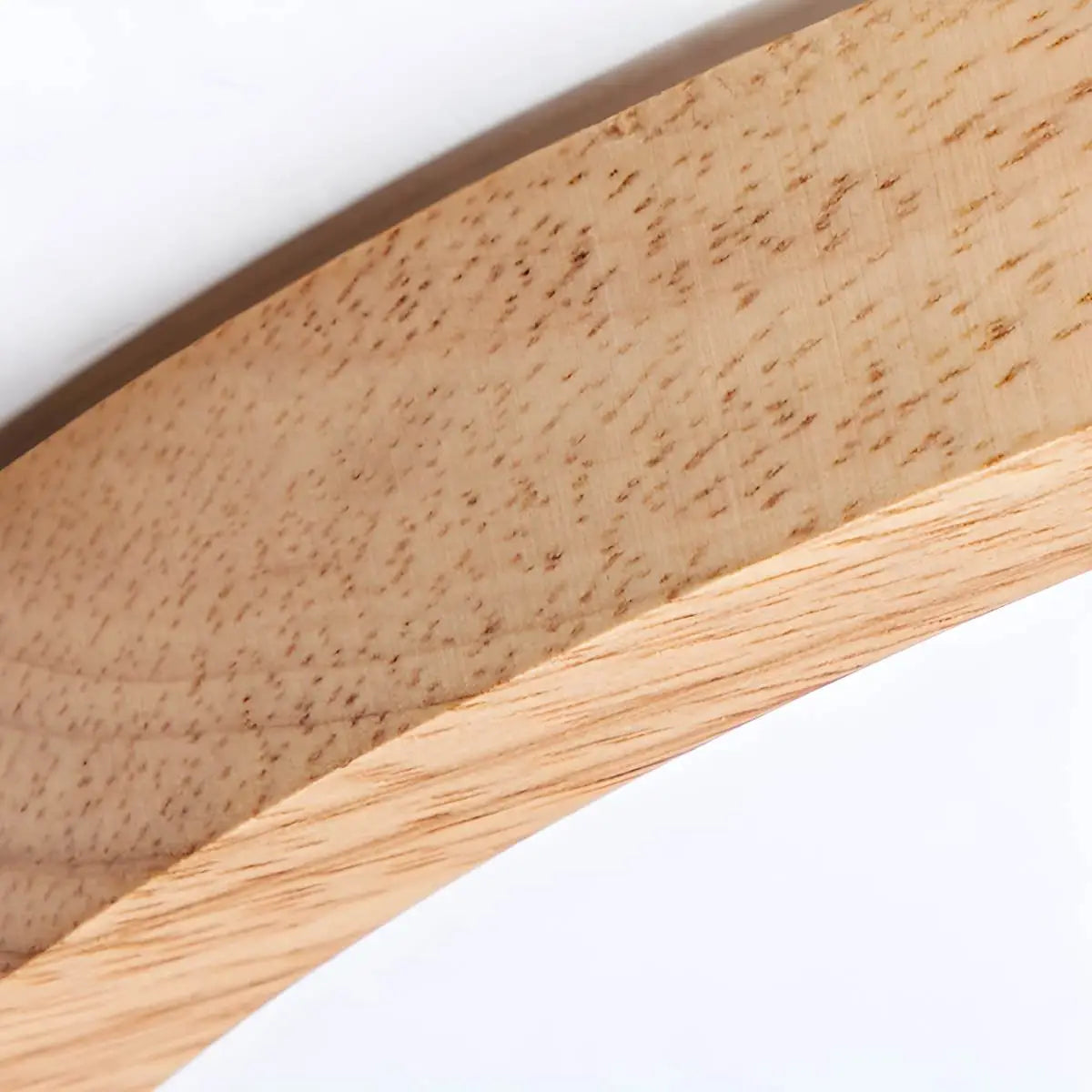 Antizer Modern Wood Round Ceiling Light for Bedroom