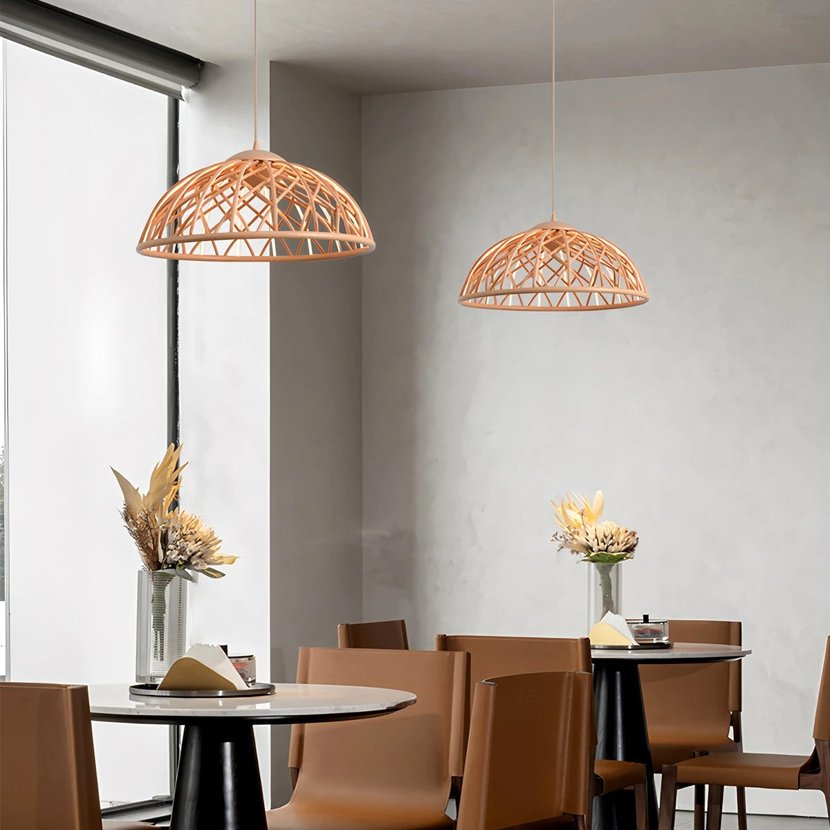 Antizer Modern Woven Mesh Art Pendant Light