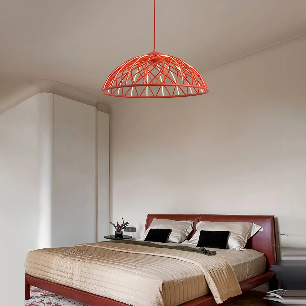 Antizer Modern Woven Mesh Art Pendant Light