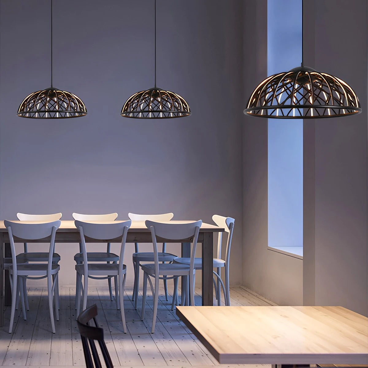 Antizer Modern Woven Mesh Art Pendant Light