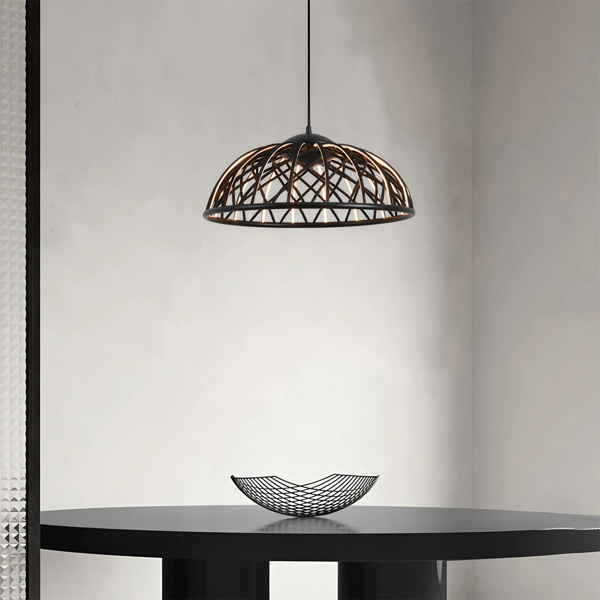 Antizer Modern Woven Mesh Art Pendant Light