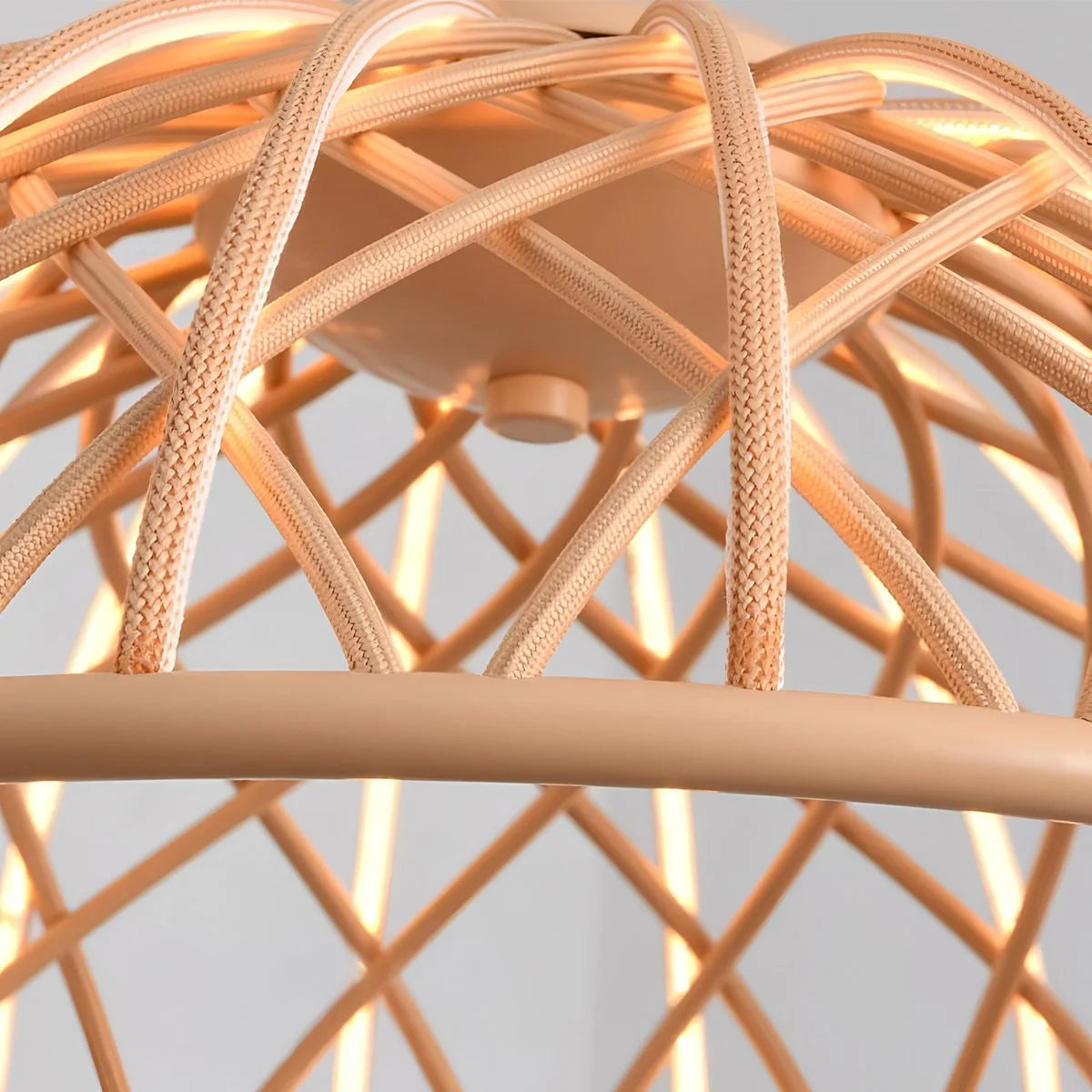 Antizer Modern Woven Mesh Art Pendant Light
