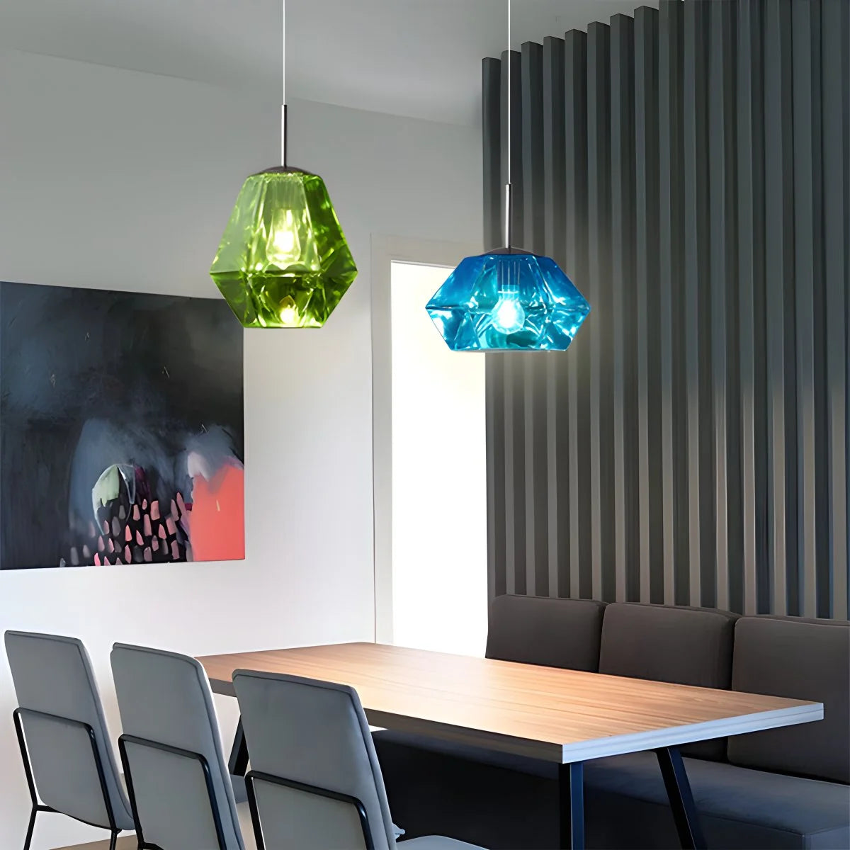 Antizer Modern Diamond Lava Pendent Light for Dining Room Kitchen