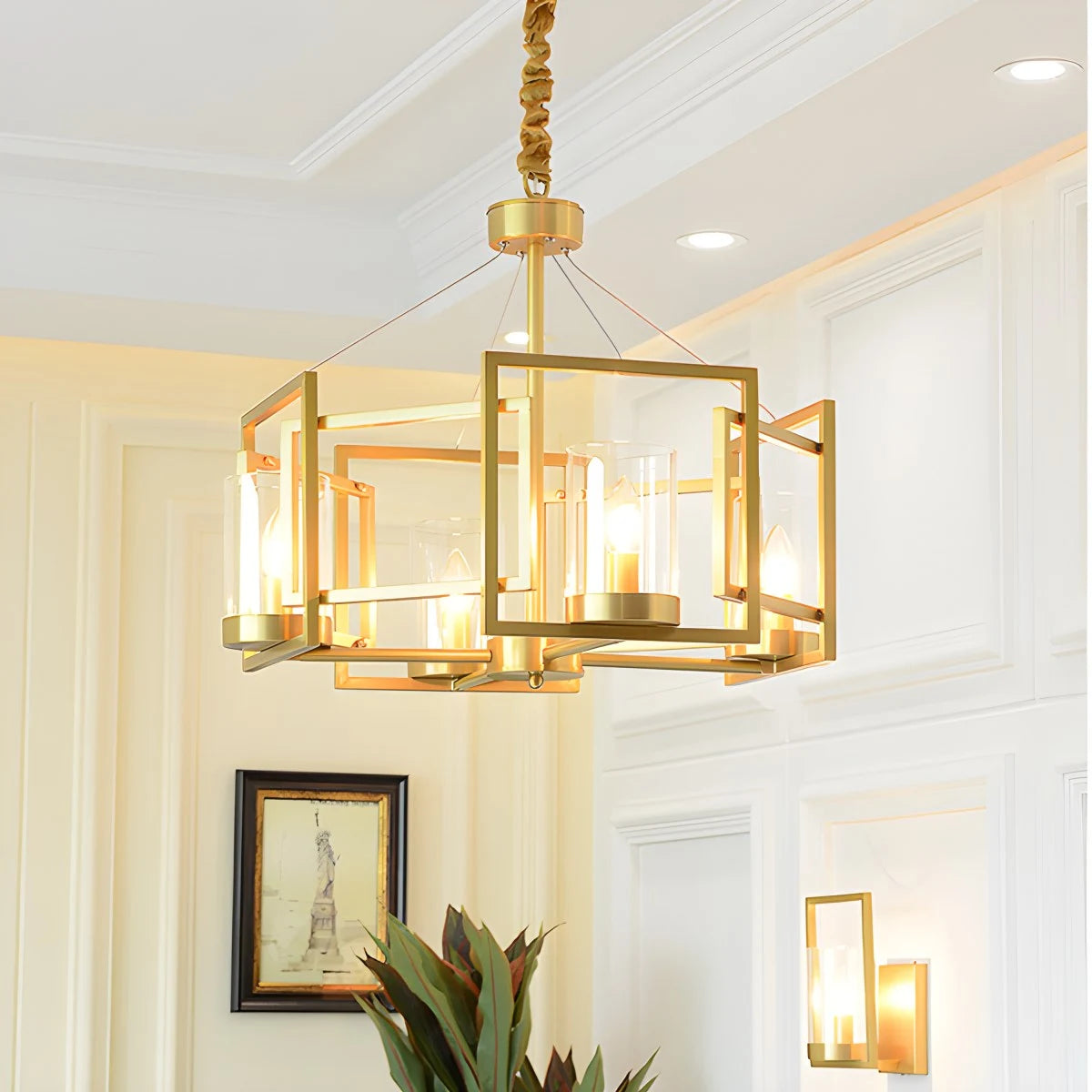 Antizer Modern Luxury All Copper Chandelier